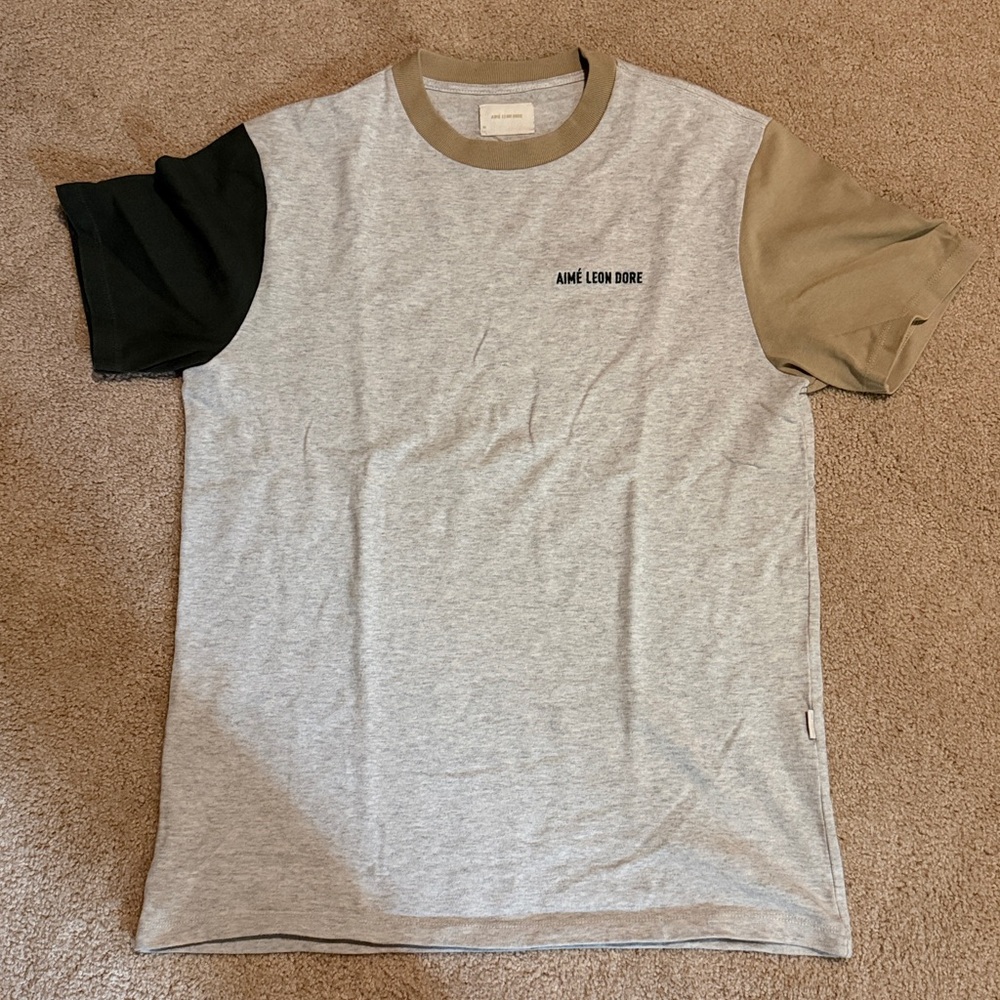 Aime Leon Dore Tri-Tone Colorblock Crewneck Tee
